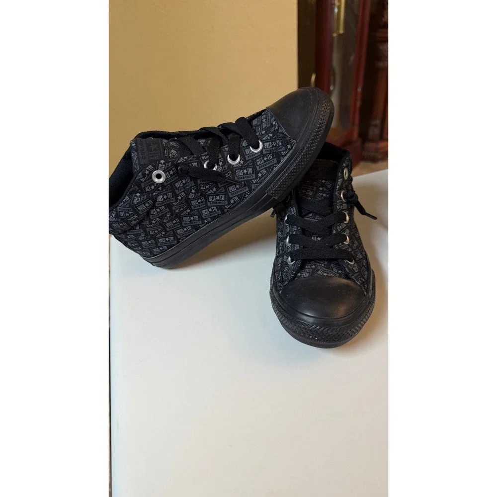 Converse Boy's All Star CT Street Mid Black/Mason‎ Sneakers size 3Y